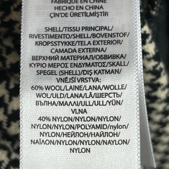 Polo Ralph Lauren Houndstooth Black and White Dress Pants Wool Blend Trousers - Picture 11 of 11